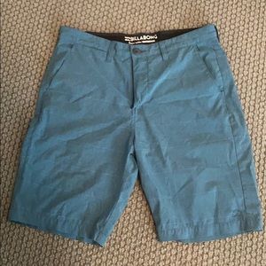 Men’s Billabong teal shorts size 32.